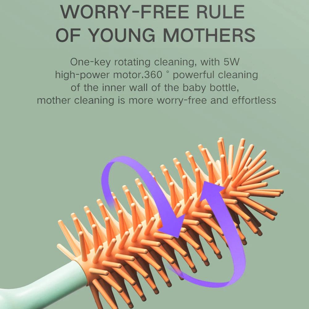 Electric Silicone Bottle Brush