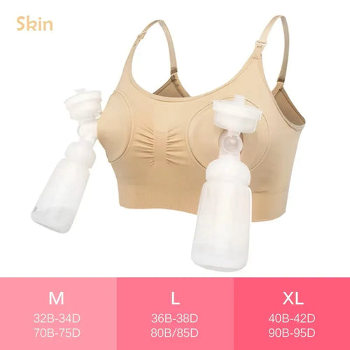 Breastfeeding Pumping Bra - Smart Hands-Free Design, Ultra-Soft