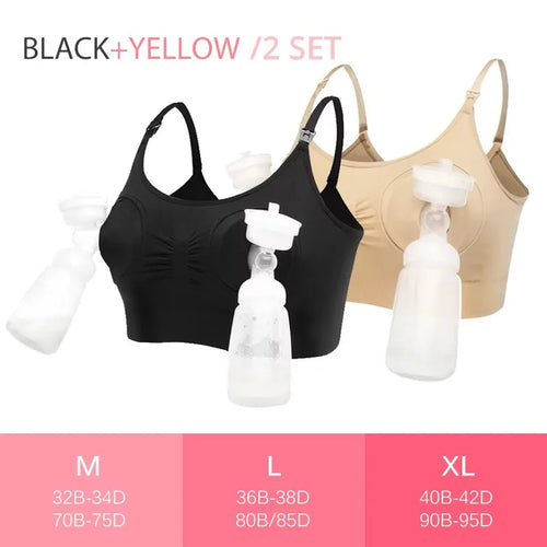 Breastfeeding Pumping Bra - Smart Hands-Free Design, Ultra-Soft