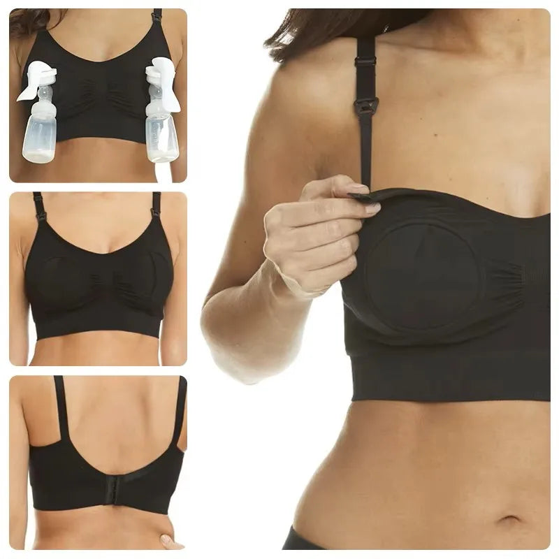 Breastfeeding Pumping Bra - Smart Hands-Free Design, Ultra-Soft